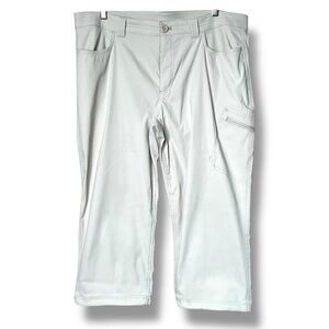 EDDIE BAUER Cargo Capri Hiking Pants Adjustable Hems Side Zip Pocket US Sz 16